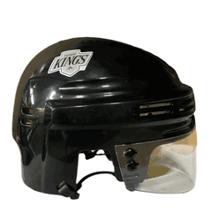 Los Angeles Kings T/B SportStar NHL Hockey Player Mini Helmet - Black