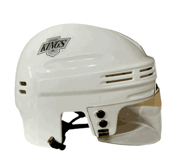 Los Angeles Kings T/B SportStar NHL Hockey Player Mini Helmet - White