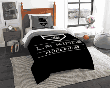 NHL Los Angeles Kings Draft Twin Comforter Set