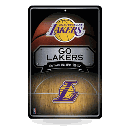 Los Angeles Lakers  11" x 17" Home Decor Sign
