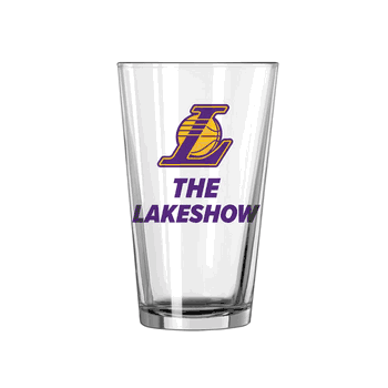 Los Angeles Lakers 16oz Slogan Pint Glass