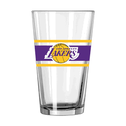 Los Angeles Lakers 16oz Stripe Pint Glass