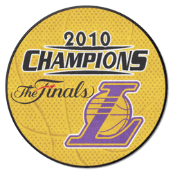 Los Angeles Lakers 2010 NBA Champions Basketball Rug - 27in. Diameter