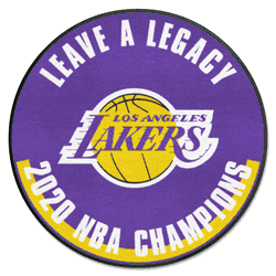Los Angeles Lakers 2020 NBA Champions Basketball Rug - 27in. Diameter