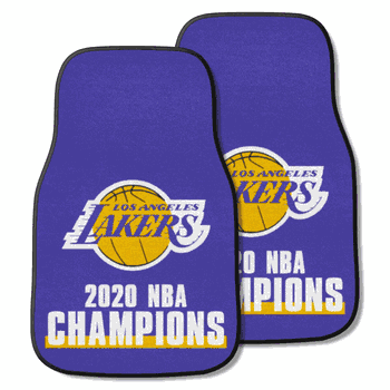 Los Angeles Lakers 2020 NBA Champions Front Carpet Car Mat Set - 2 Pieces