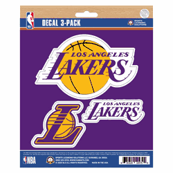 Los Angeles Lakers 3 Piece Decal Sticker Set