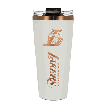Los Angeles Lakers 32oz Crme and Copper Big Slim Tumbler with Straw