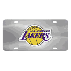 Los Angeles Lakers 3D Stainless Steel License Plate