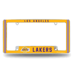 Los Angeles Lakers Alternate Design All Over Chrome Frame