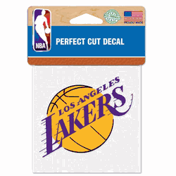 Los Angeles Lakers Decal 4x4 Perfect Cut Color