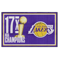 Los Angeles Lakers Dynasty 5ft. x 8ft. Plush Area Rug