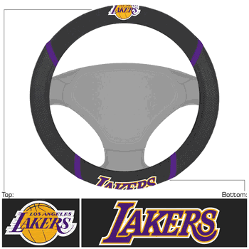 Los Angeles Lakers Embroidered Steering Wheel Cover