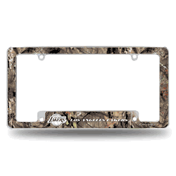Los Angeles Lakers Mossy Oak 12" x 6" Chrome All Over Automotive License Plate Frame for Car/Truck/SUV