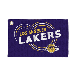 Los Angeles Lakers NBA Droplets Waffle Fan Towel 16x25 inches