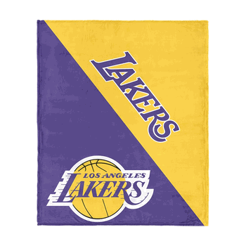 Los Angeles Lakers NBA Halftone Silk Touch Throw Blanket 46x60 inches