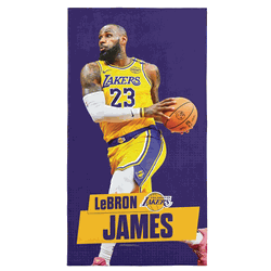 Los Angeles Lakers NBA  Lebron James Beach Towel, 30 x 60 inches