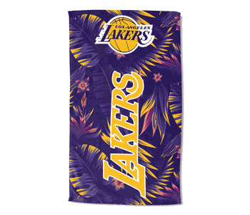 Los Angeles Lakers NBA Tropic Oversized Beach Towel 42x72 inches