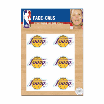 Los Angeles Lakers Tattoo Face Cals