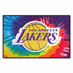 Los Angeles Lakers Tie Dye Starter Mat Accent Rug - 19in. x 30in.