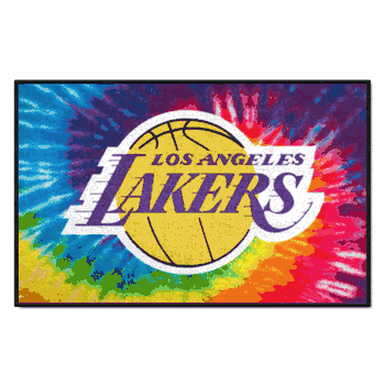 Los Angeles Lakers Tie Dye Starter Mat Accent Rug - 19in. x 30in.