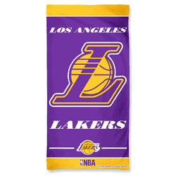 Los Angeles Lakers Towel 30x60 Beach Style Alternate