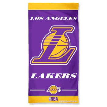 Los Angeles Lakers Towel 30x60 Beach Style Alternate