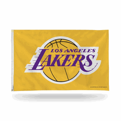 Los Angeles Lakers Yellow 3' x 5' Banner Flag