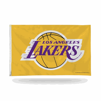 Los Angeles Lakers Yellow 3' x 5' Banner Flag