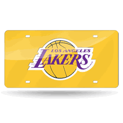 Los Angeles Lakers Yellow Background Laser Tag
