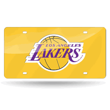 Los Angeles Lakers Yellow Background Laser Tag