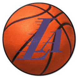 Los Angeles LakersLakersBasketball Rug - 27in. Diameter