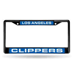 Los Angeles Los Angeles Clippers Black Laser Chrome Frame