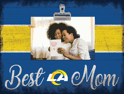 Los Angeles Rams 10" x 8" Best Mom with Stripe Clip Frame