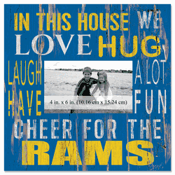 Los Angeles Rams 10x10 In This House Frame