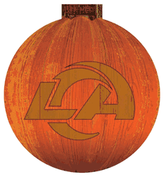 Los Angeles Rams 12 in. Halloween Pumpkin Sign
