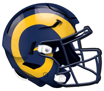 Los Angeles Rams 12in Authentic Helmet Sign