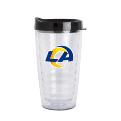 Los Angeles Rams 16oz Flipside Dbl Wall Clear Tumbler