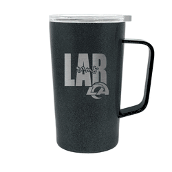 Los Angeles Rams 18oz Onyx Hustle Travel Mug