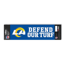 Los Angeles Rams 2 Piece Team Slogan Decal Sticker Set