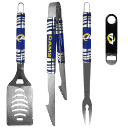 Los Angeles Rams 3 pc BBQ Set and Bottle Opener