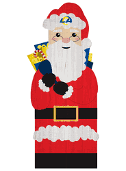 Los Angeles Rams 31" Santa Leaner