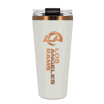 Los Angeles Rams 32oz Crme and Copper Big Slim Tumbler with Straw