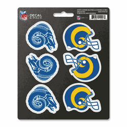 Los Angeles Rams 6 Count Mini Decal Sticker Pack