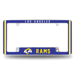 Los Angeles Rams Alternate Design All Over Chrome Frame