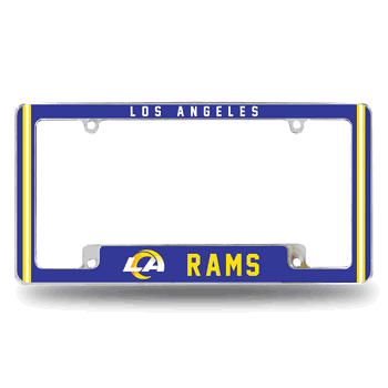 Los Angeles Rams Alternate Design All Over Chrome Frame