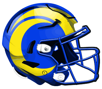 Los Angeles Rams Authentic Helmet Cutout 24
