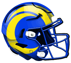 Los Angeles Rams Authentic Helmet Cutout 24"