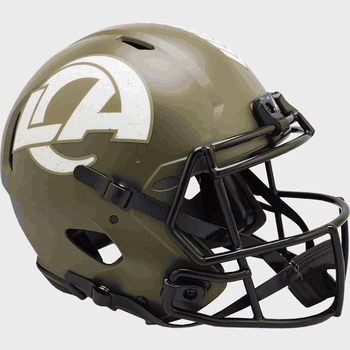 Los Angeles Rams  Authentic Speed Full Size Football Helmet SALUTE TO SERVICE