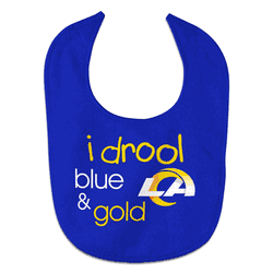 Los Angeles Rams Baby Bib All Pro Style I Drool Design
