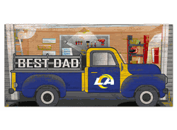Los Angeles Rams Best Dad Truck 6x12 Sign